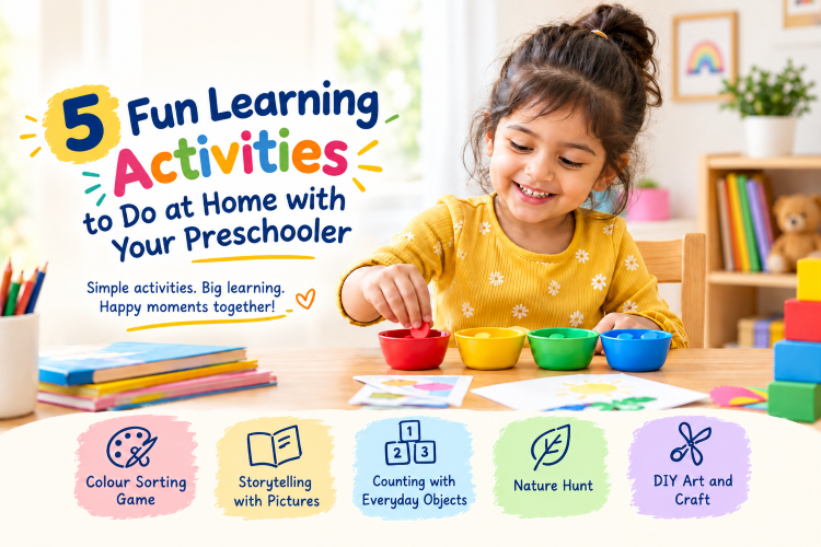 5 fun preschool activities at home for preschoolers